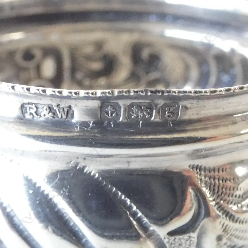 2 PRS STG SILVER NAPKIN RINGS 63gms Image 1++