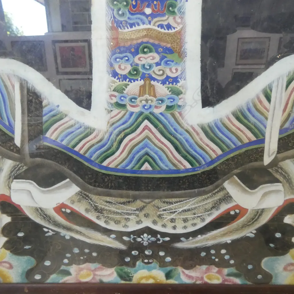 A CHINESE ANCESTOR PORTRAIT OF A MALE FIGURE, GOUACHE ON PAPER, 1000 x 650mm Image 1++