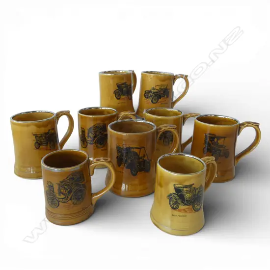 9 WADE CHARACTER AUTOMOTIVE MUGS