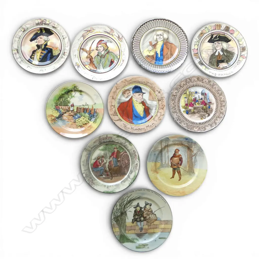 10 ROYAL DOULTON CABINET PLATES 270mm dia Image 1++