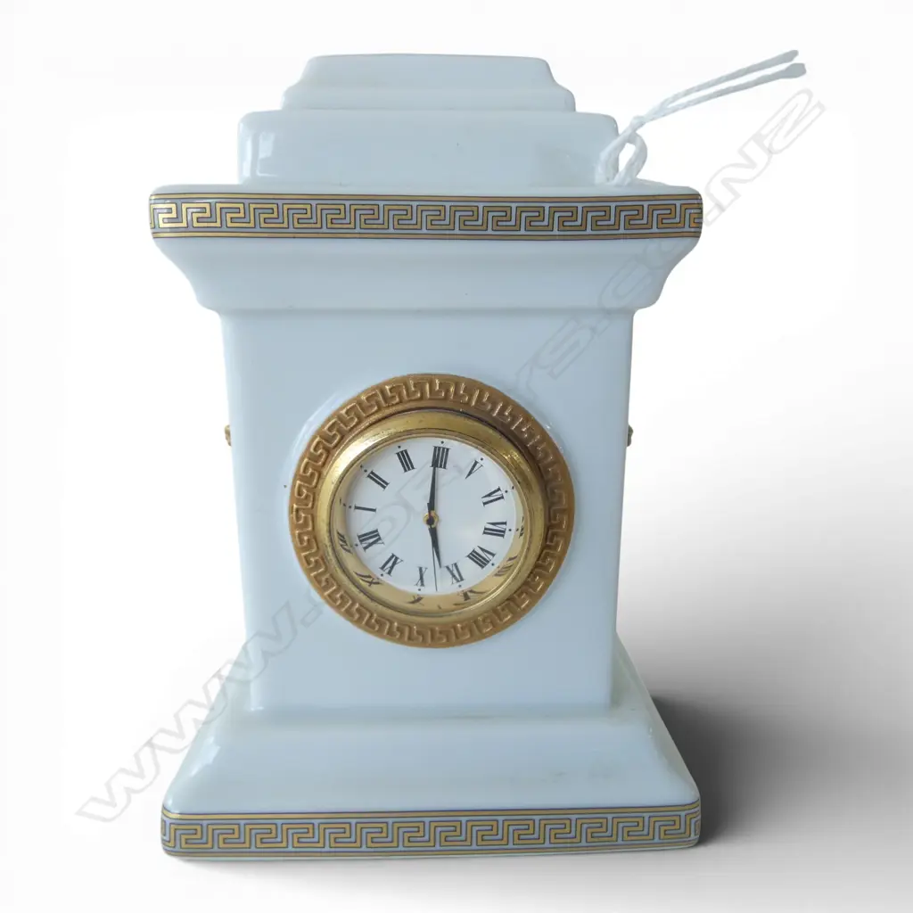 ROSENTHAL VERSACE DESK CLOCK original sticker to base H.125mm Image 1++
