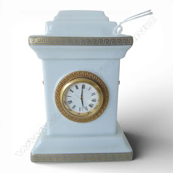 ROSENTHAL VERSACE DESK CLOCK original sticker to base H.125mm