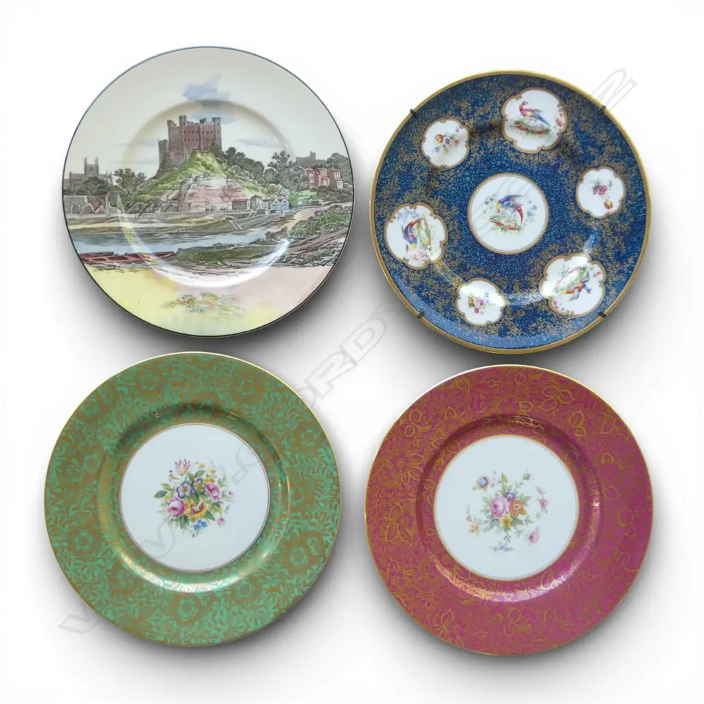 4 CABINET PLATES; 2 ROYAL DOULTON, 2 MINTONS 265mm dia Image 1++