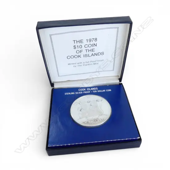1978 COOK ISLANDS STG SILVER $10 COIN 27.9gms