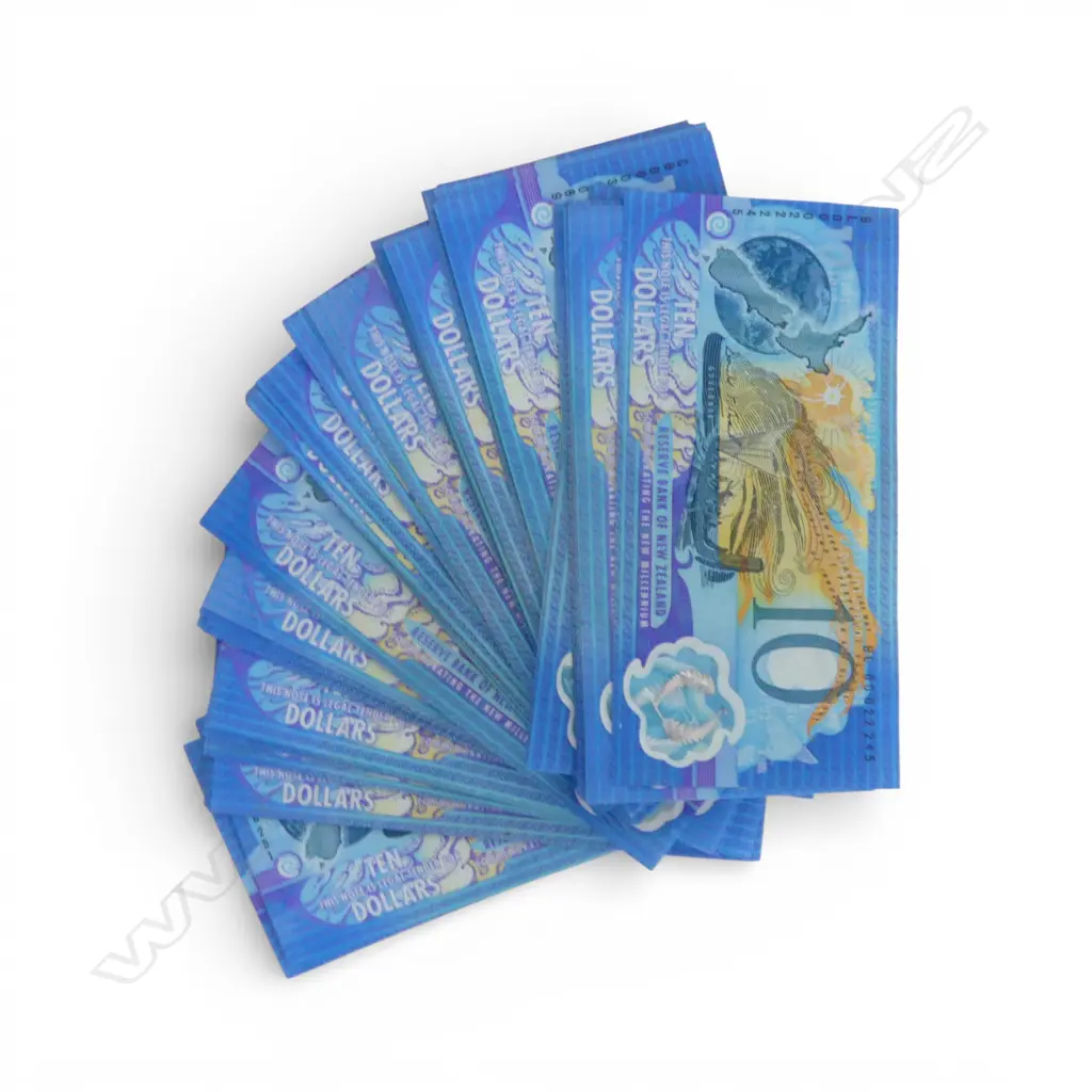 **RTV** 144 $10 'MILLENIUM' NZ BANK NOTES probably UNC but the odd crease Image 1++