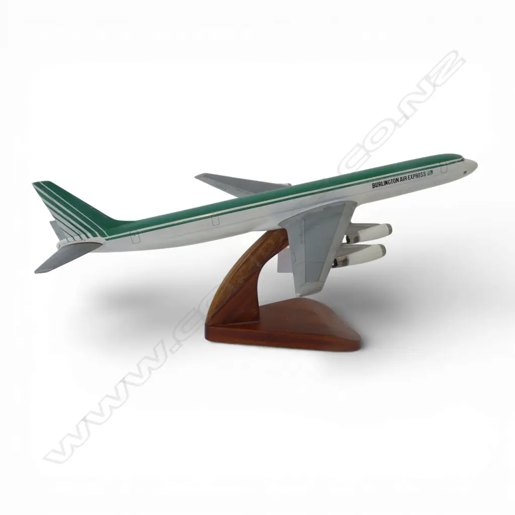 BURLINGTON AIR EXPRESS PLANE MODEL DC8-63F L.460mm Image 1++