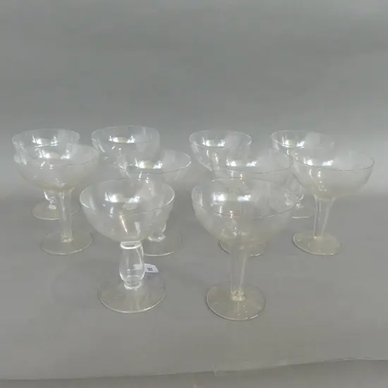 10 HOLLOW STEM FLUTES 