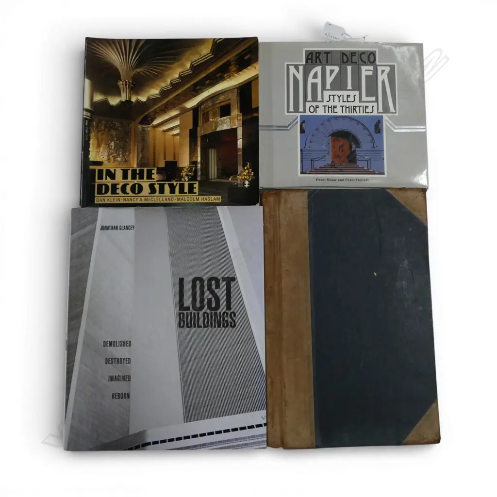 3 DECO  REF BOOKS & VINTAGE LEDGER Image 1++