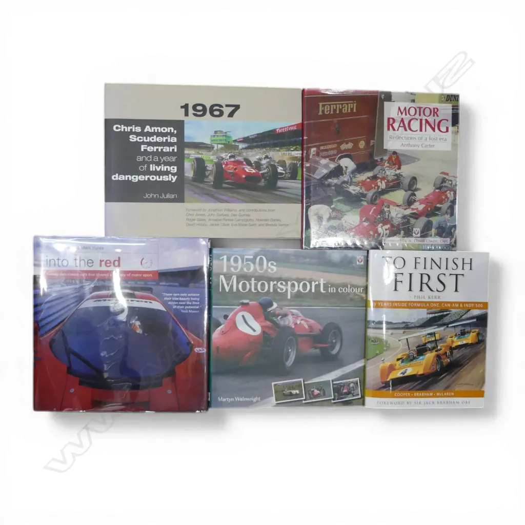 5 MOTORING BOOKS; FORMULA ONE ETC Image 1++