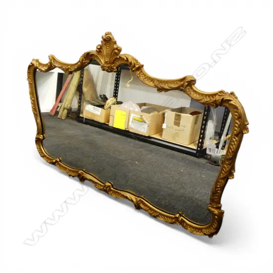 GILT FRAMED MIRROR 615x1020mm