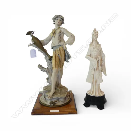  TWO REPLICA FIGURINES H340mm