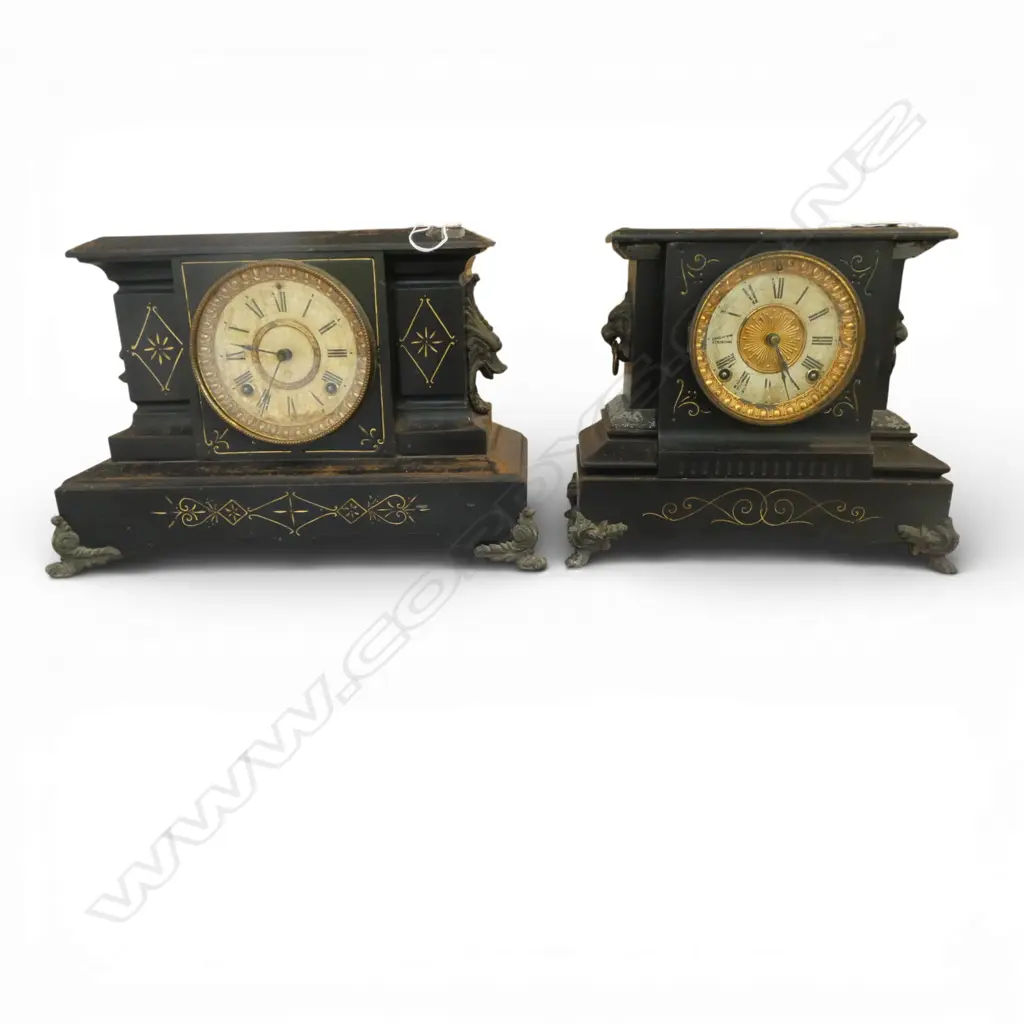 2 MANTEL CLOCKS W.415mm Image 1++