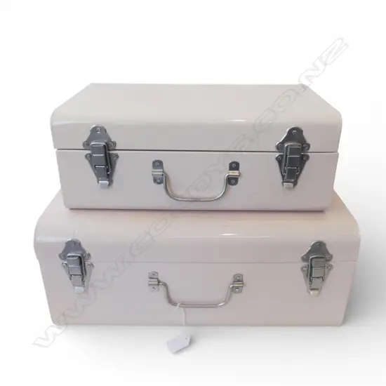 2 METAL TRUNKS W460 & 390mm