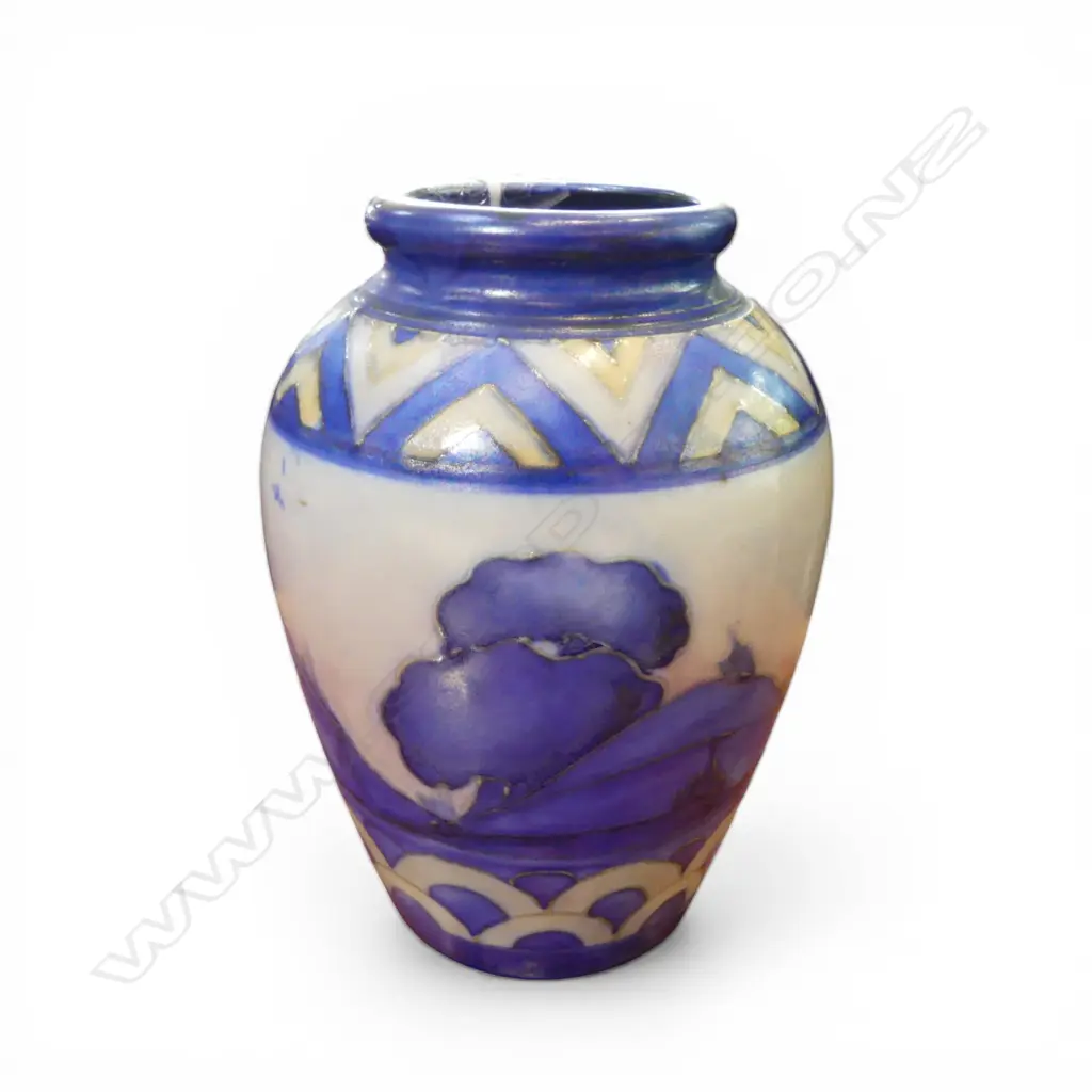 MOORCROFT DAWN LANDSCAPE VASE H.110mm Image 1++