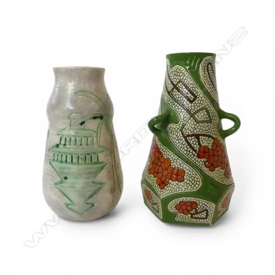 2 VASES; WS&S H.235mm AF, RADFORD H.215mm