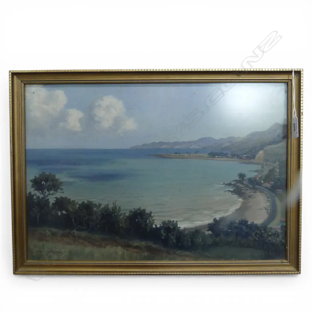 J. MAYCLAIR JNR, 'THORNTONS BAY' OIL ON BOARD, SIGNED AND TITLED, 295 X 430mm Image 1++