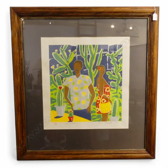 BRIAN CAMPBELL, CACTUS HOUSE, PRINT Ed. 52/68, DATED 1987, 500x460mm