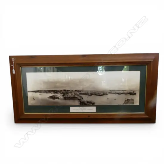 MELVIN BANNIMAN AUCKLAND WATERFRONT PANO 1902 1200x580mm