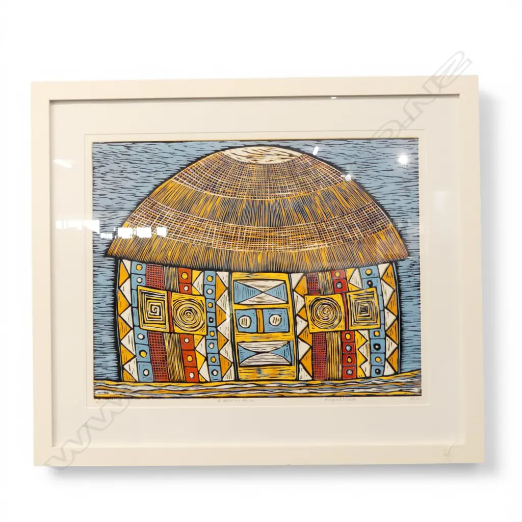 EZEQUIEL MABOTE 'A HOME IN AFRICA' PRINT 6/10 2012 585x730mm Image 1++