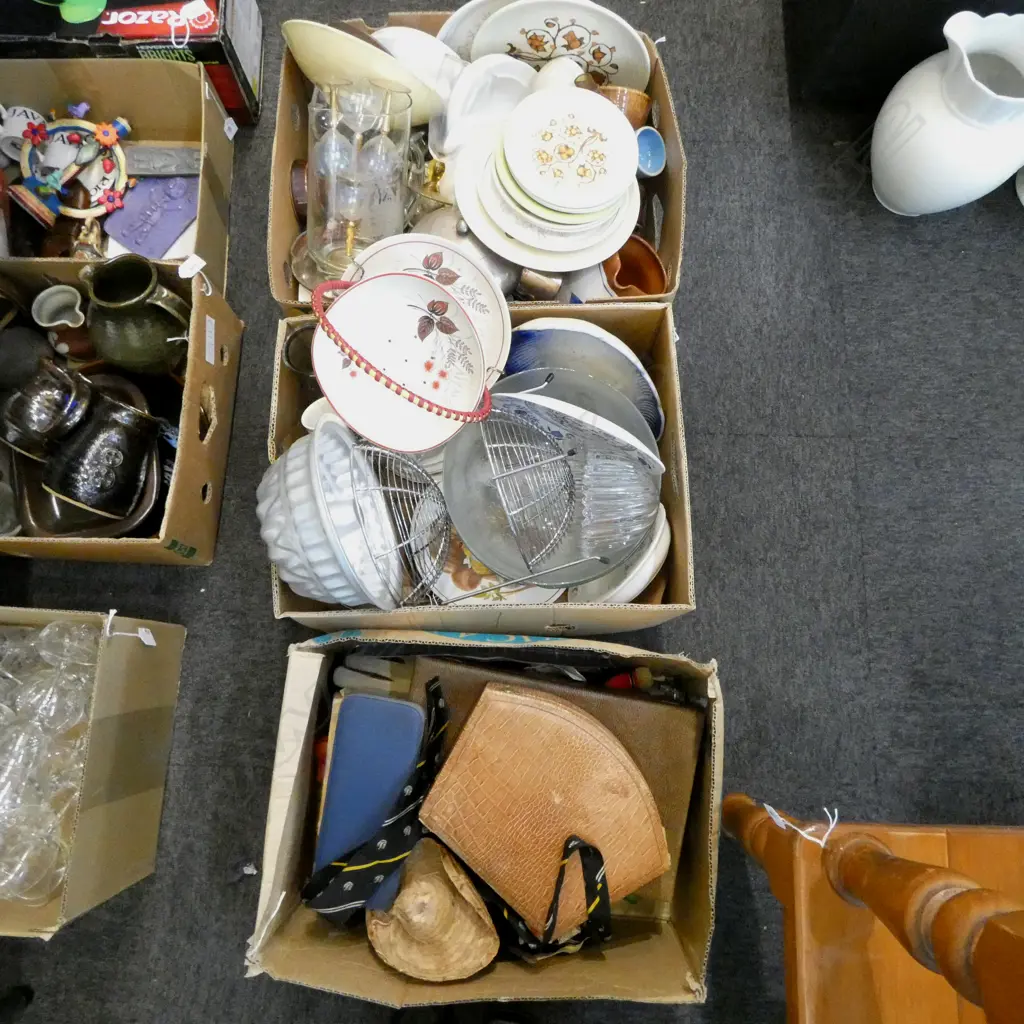 3 BOXES OF ASST. CHINA, COLLECTABLES, etc Image 1++