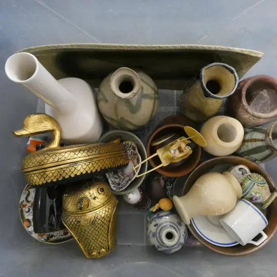 ASST. ORIENTAL ITEMS; VASES ETC