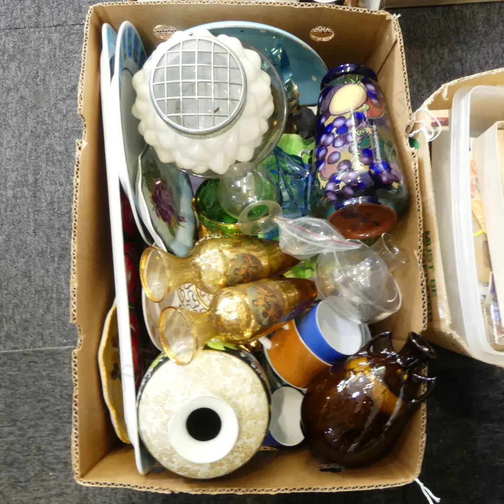 ASST. CHINA INCL. ROYAL STANLEY WARE 'JACOBEAN' HAIRLINE, R. DOULTON VASE Image 1++