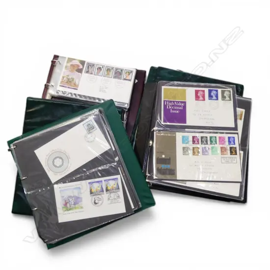 4 STAMP ALBUMS FIRST DAY COVERS