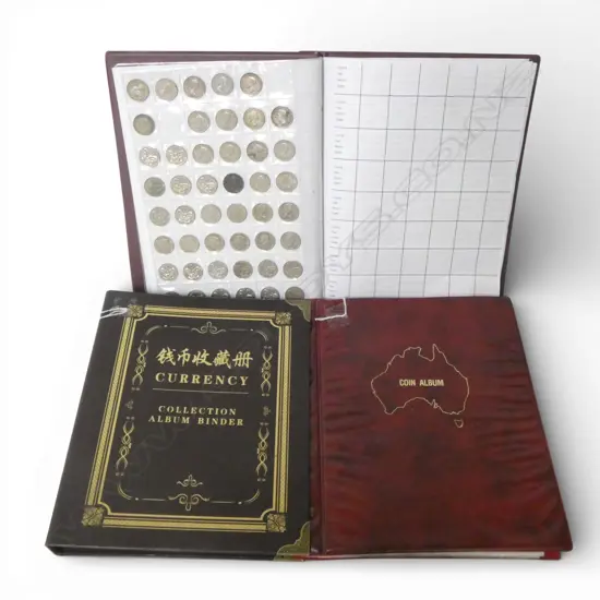 3 ALBUMS OF NZ & WORLD COINS