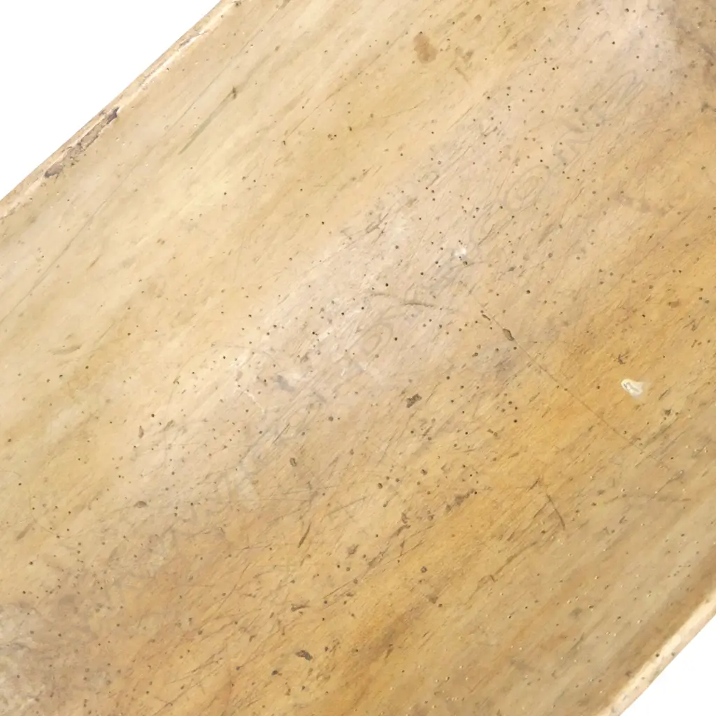 A 19thC EUROPEAN PINE DOUGH BIN with OLD BORER L.900mm Image 1++