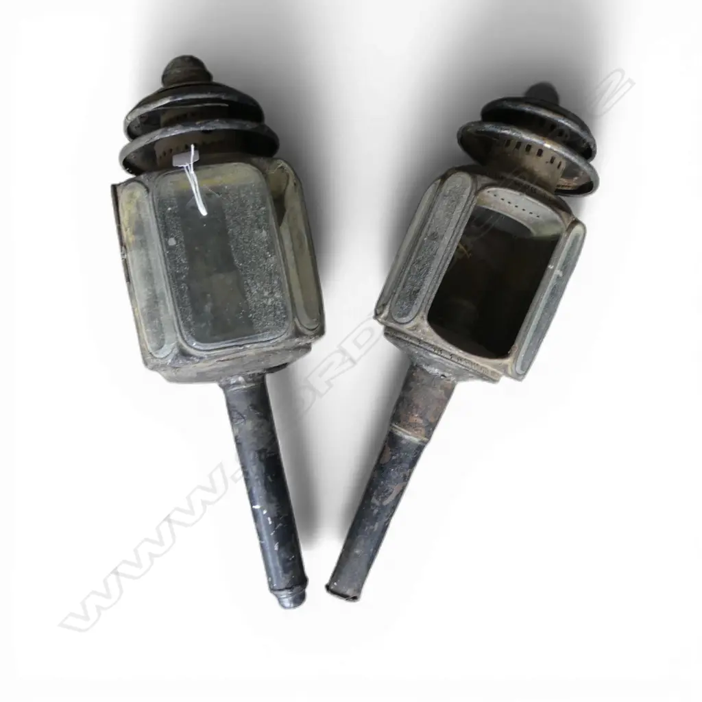 PR ANTIQUE LARGE CIG LAMPS some faults H.550mm Image 1++