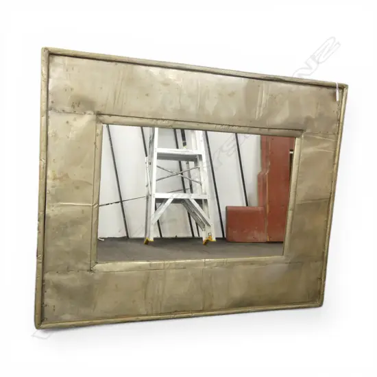 CONTEMPORARY MIRROR WITH BEATEN METAL FRAME 800 X 1000mm