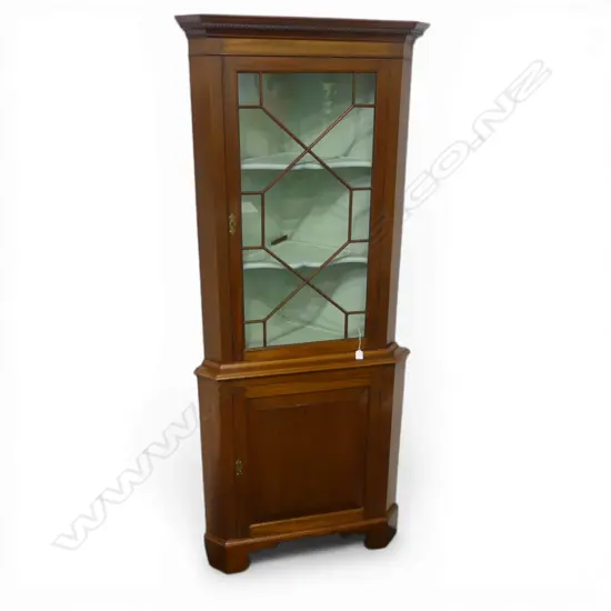 ASTRAGAL GLAZED CORNER CABINET H.1900 D.470mm
