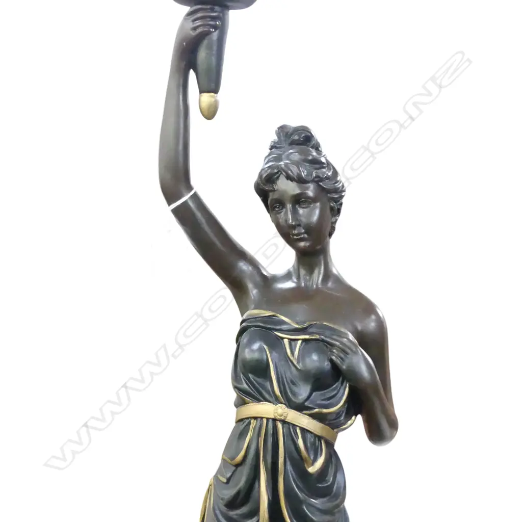 RESIN CLASSICAL FIGURE TABLE LAMP H.1060mm Image 1++