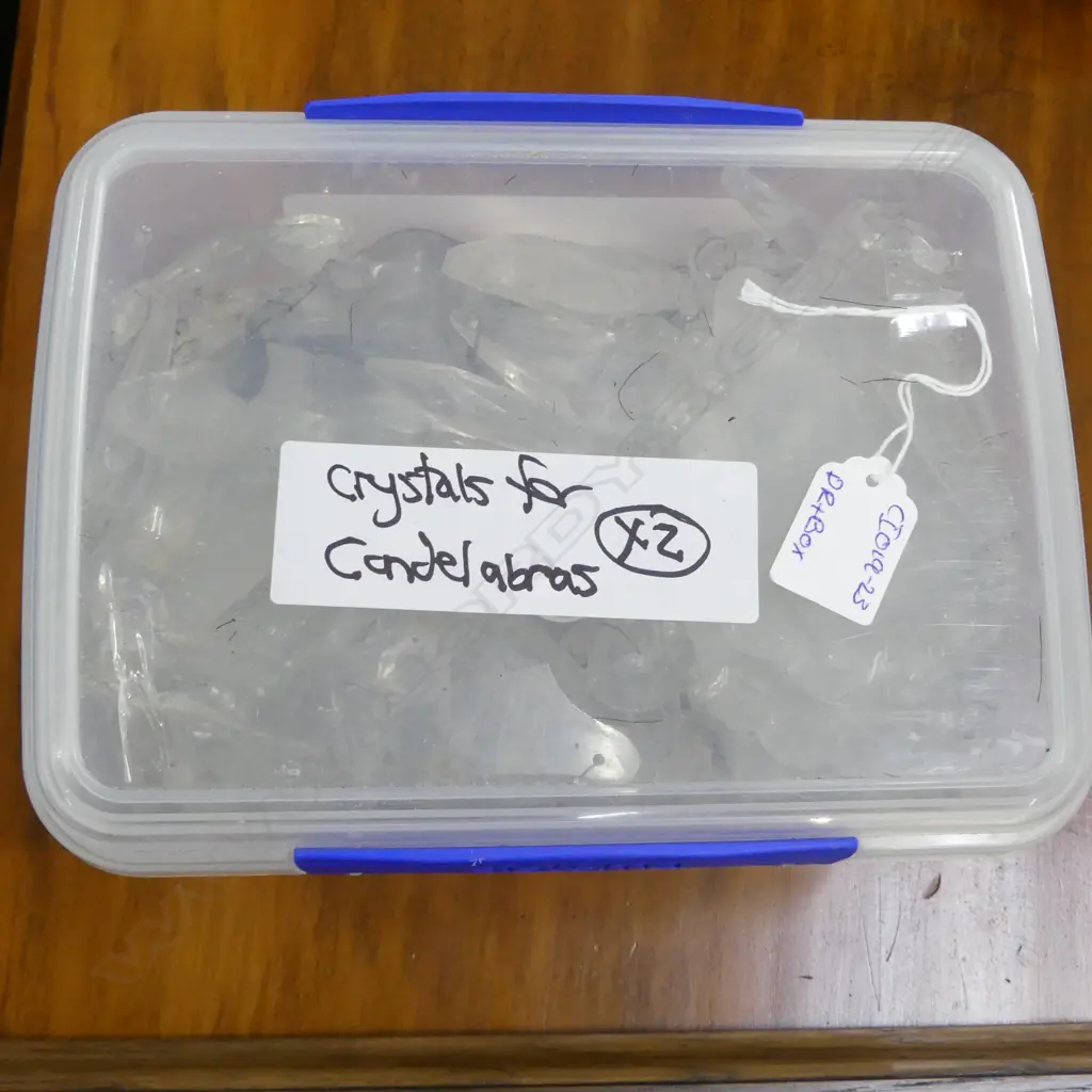 PR WROUGHT IRON CHANDELIERS with container of drops etc Image 1++