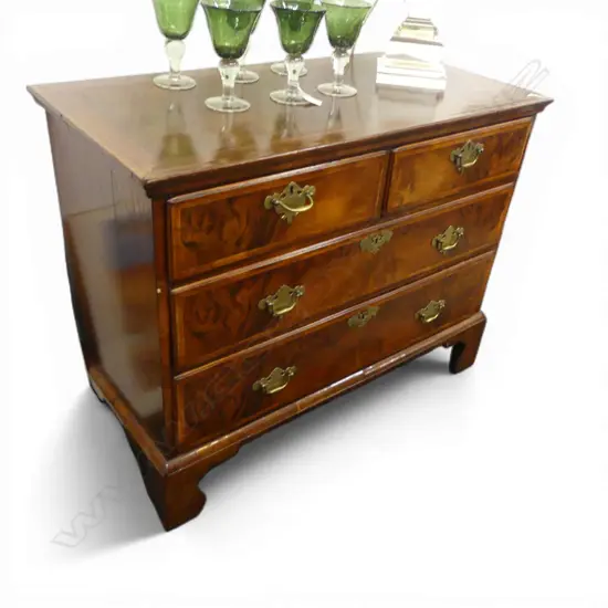 SMALL PROPORTION GEORGIAN STYLE CHEST OF DRAWERS 950x460x745mm