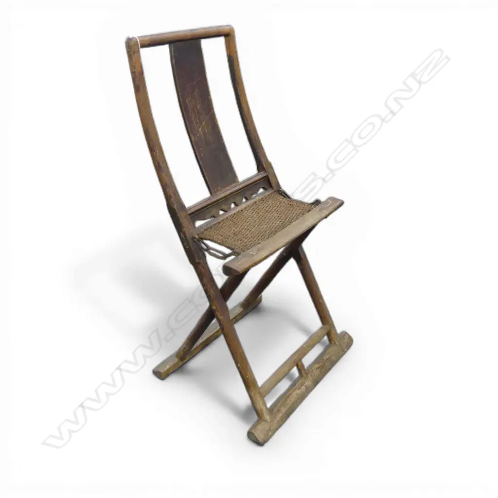 ORIENTAL WOODEN FOLDING CHAIR H.1155mm Image 1++