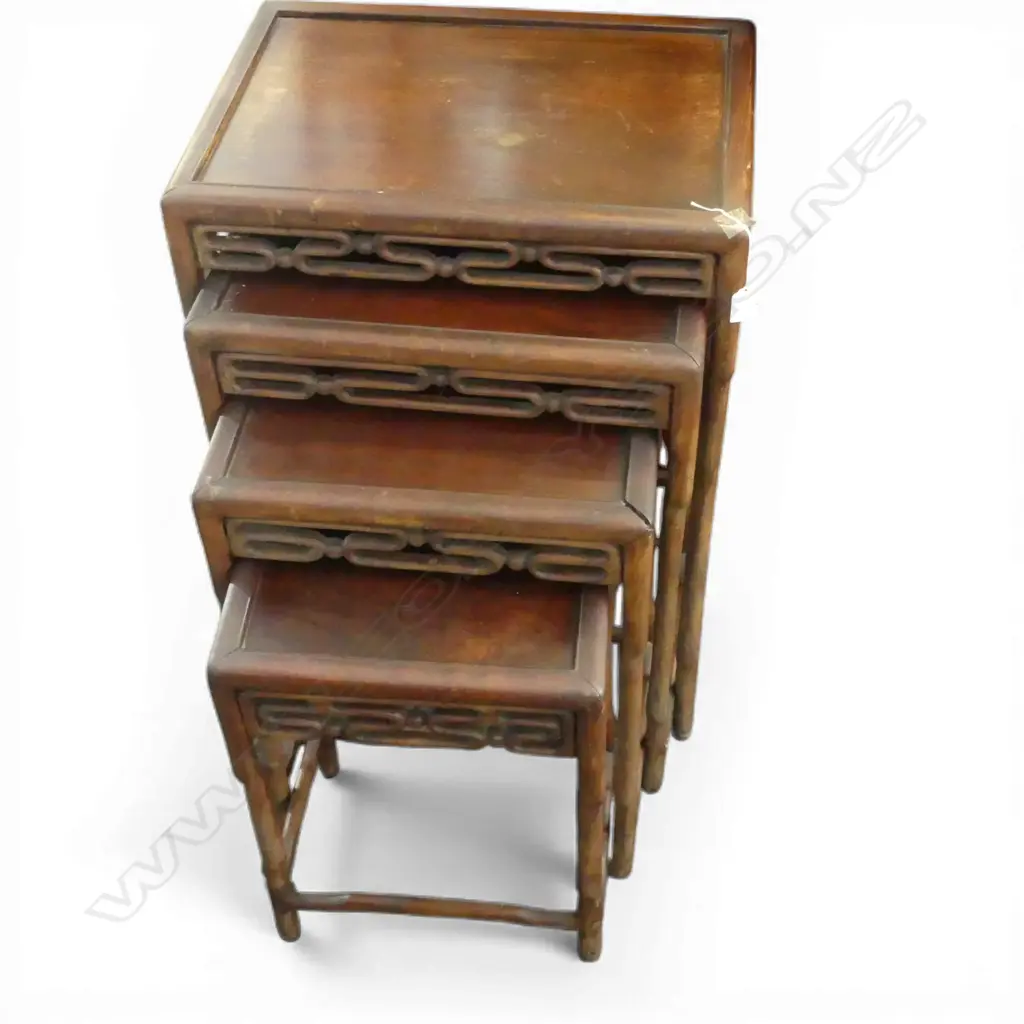 4 ORIENTAL NESTING TABLES 500x365x715mm Image 1++