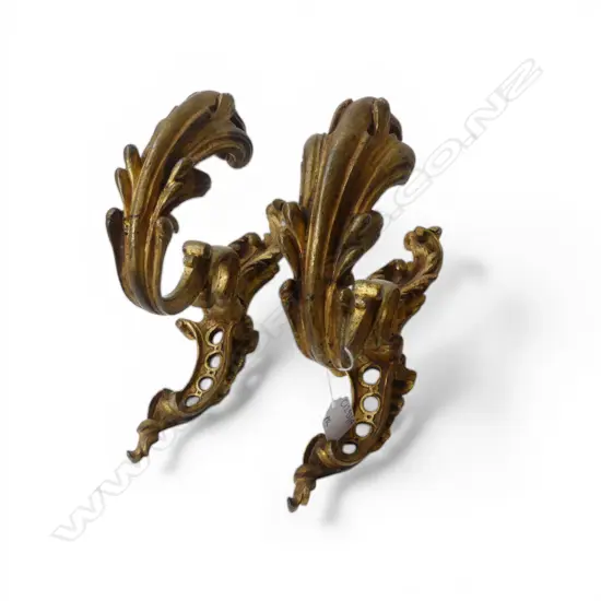 PR GILT METAL WALL BRACKETS H.250mm