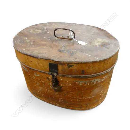 VINTAGE TIN HATBOX W.460mm