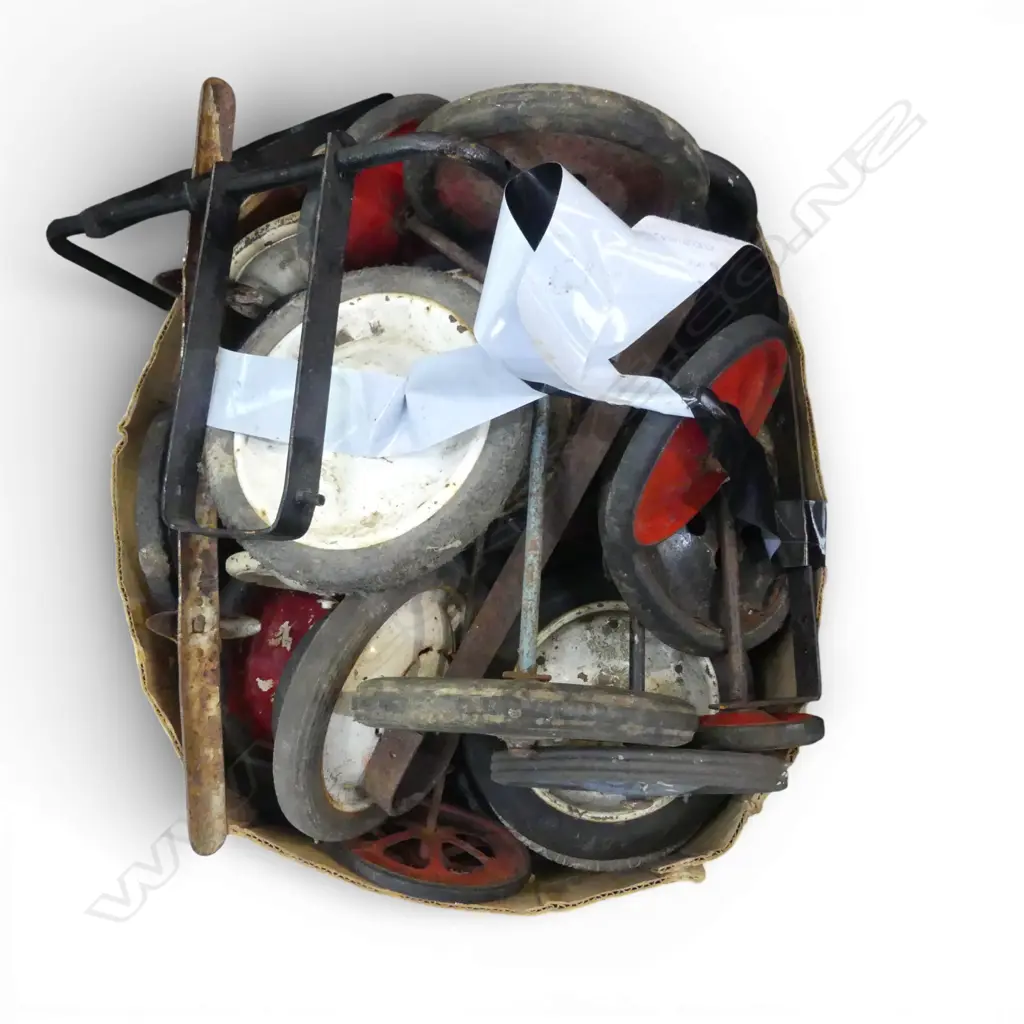 ASST. PEDDLE CAR PARTS including wheels ETC Image 1++