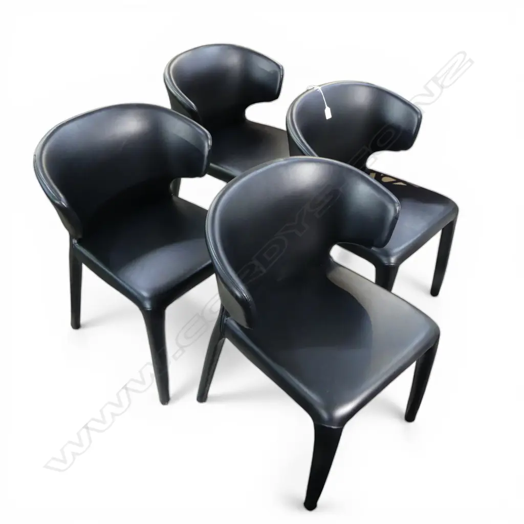 4 MODERN DINING CHAIRS 'HALO' FROM DERLOOK Image 1++