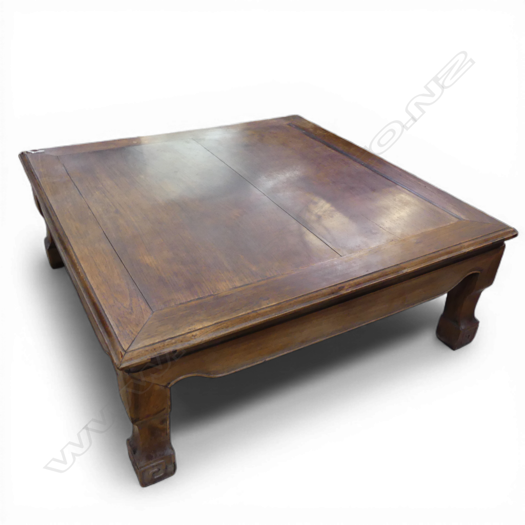 ORIENTAL HARD WOOD COFFEE TABLE 900x900x345mm Image 1++