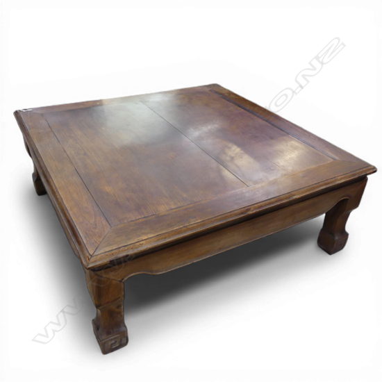 ORIENTAL HARD WOOD COFFEE TABLE 900x900x345mm