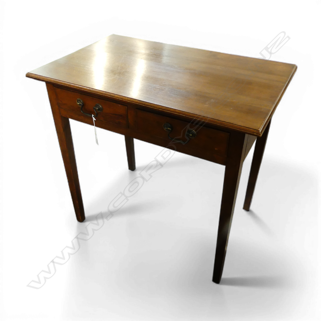 GEORGIAN STYLE TABLE w. 2 DRAWERS 775x485x715mm Image 1++
