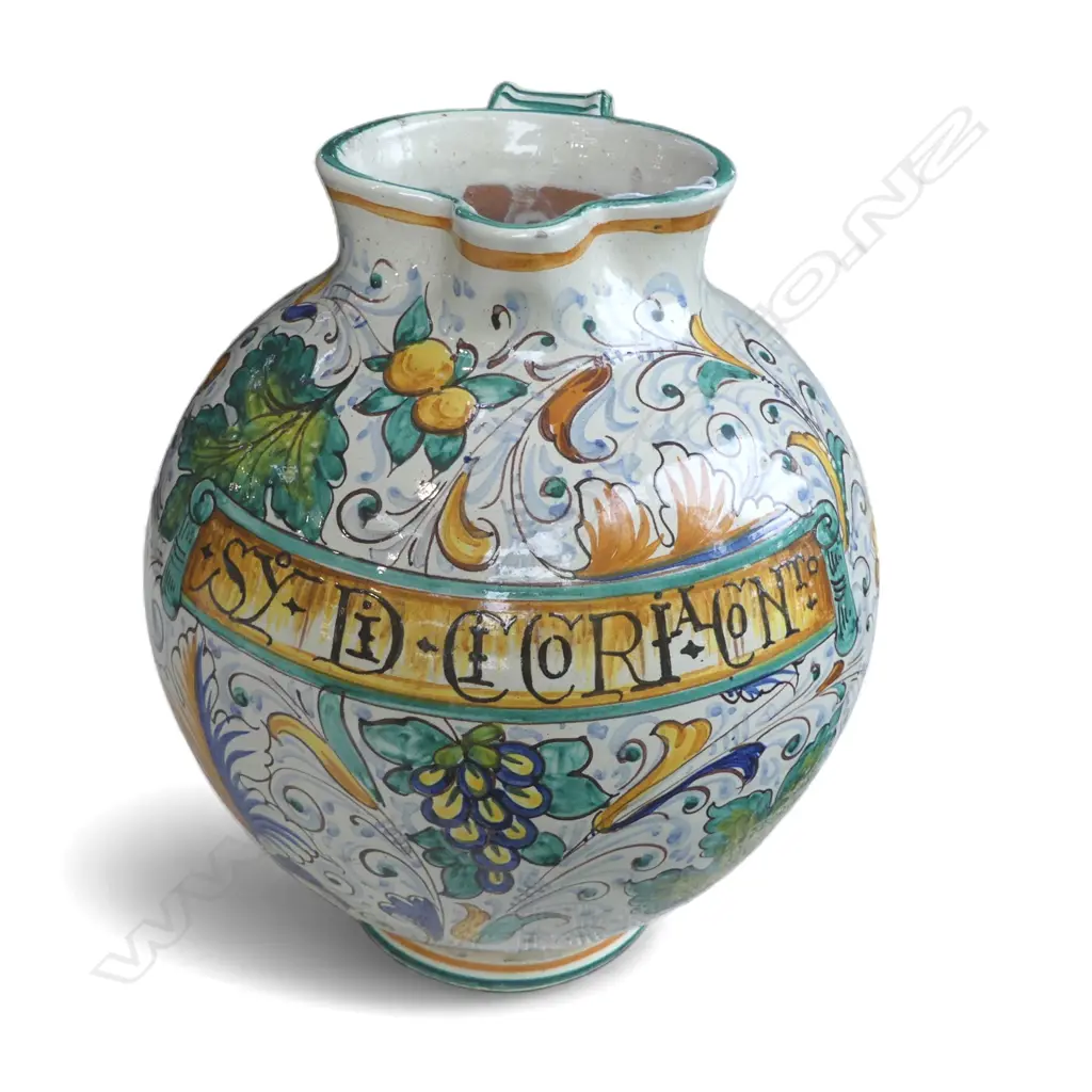 LARGE MAJOLICA JUG H 300 MM Image 1++