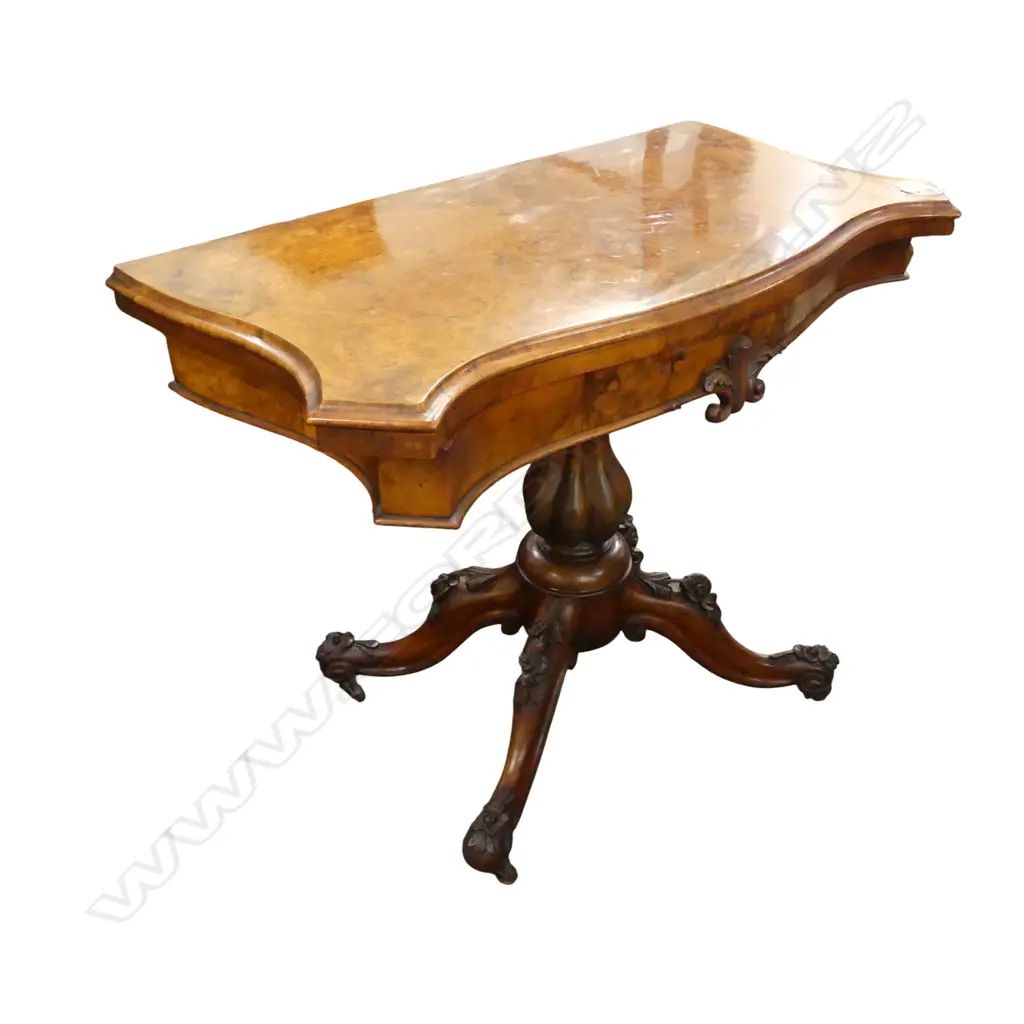 VICTORIAN CARD TABLE 930x475x715mm Image 1++