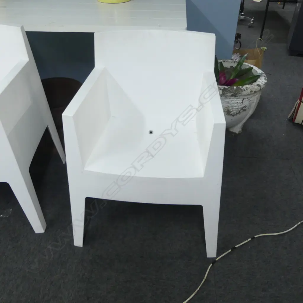 THREE PHILIPPE STARK POLYPROPYLENE STACKABLE CHAIRS - 'TOY CHAIR' Image 1++