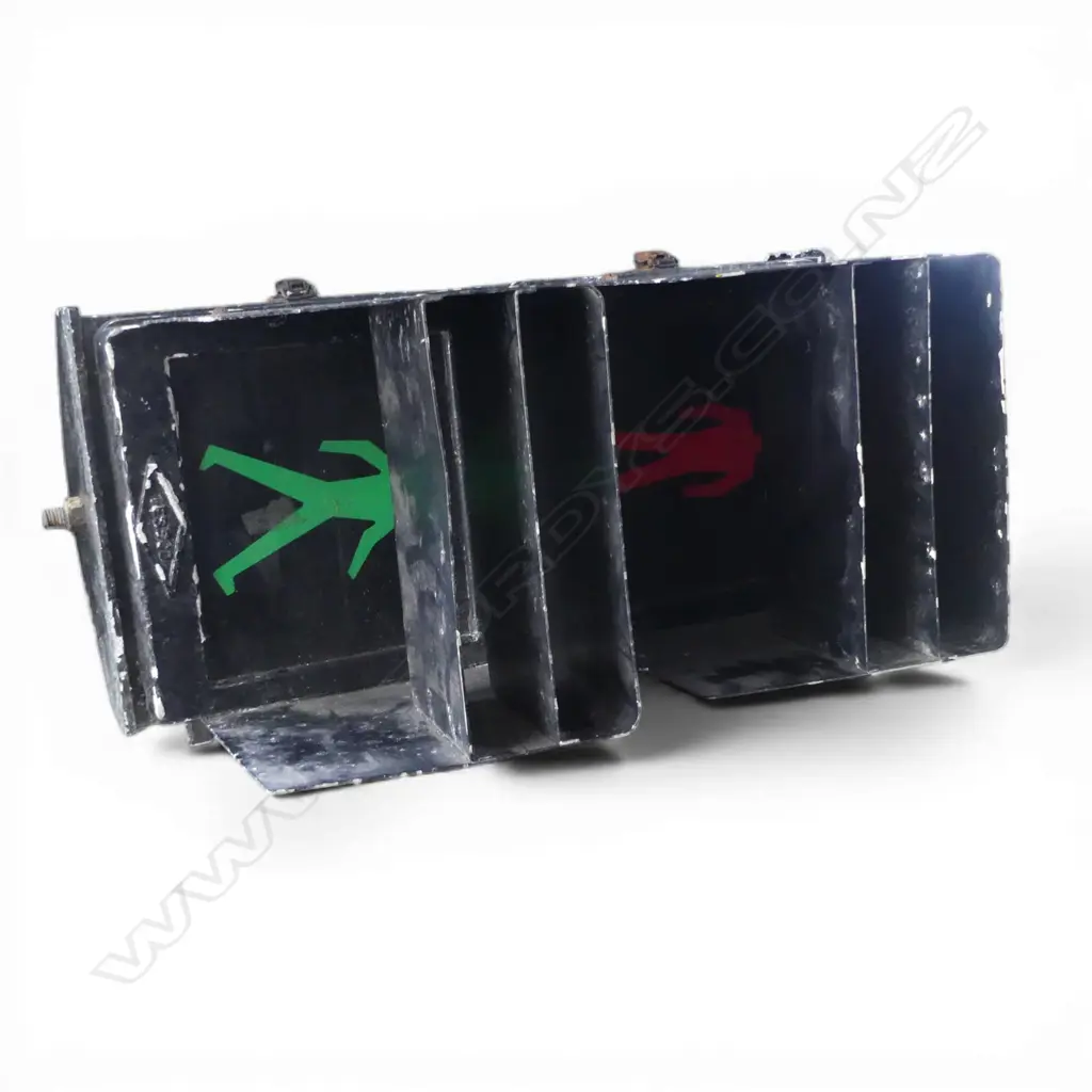 VINTAGE WALK / DONT WALK SIGN H.560mm Image 1++