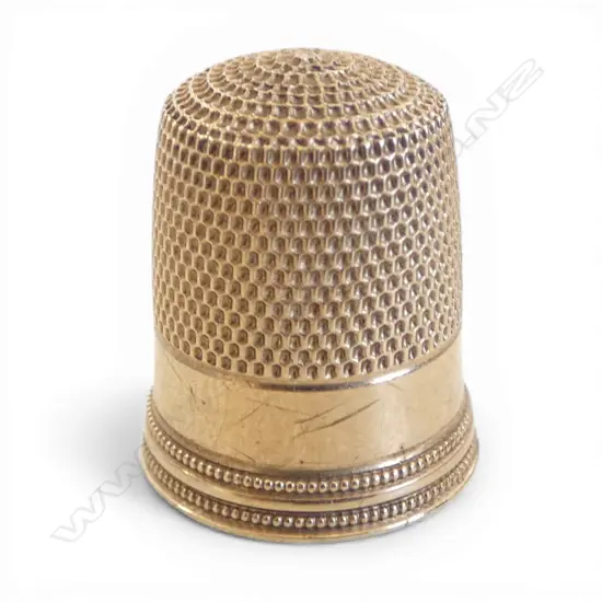 testing 14ct GOLD THIMBLE 2.83gms