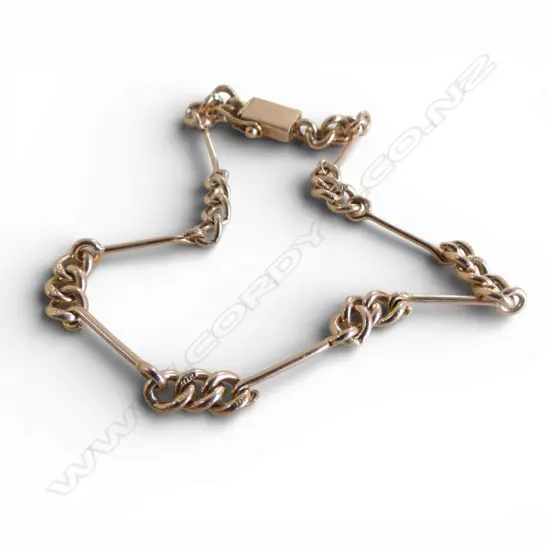 9CT ROSE GOLD BRACELET 8gms